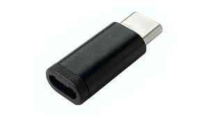 Adapter, Straight, USB-C 3.0 Plug - USB Micro-B 3.0 Socket